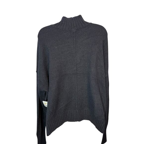 NWT Free People Vancouver Turtleneck Sweater Women’s XL Black Soft Knit Pullover - Picture 3 of 7